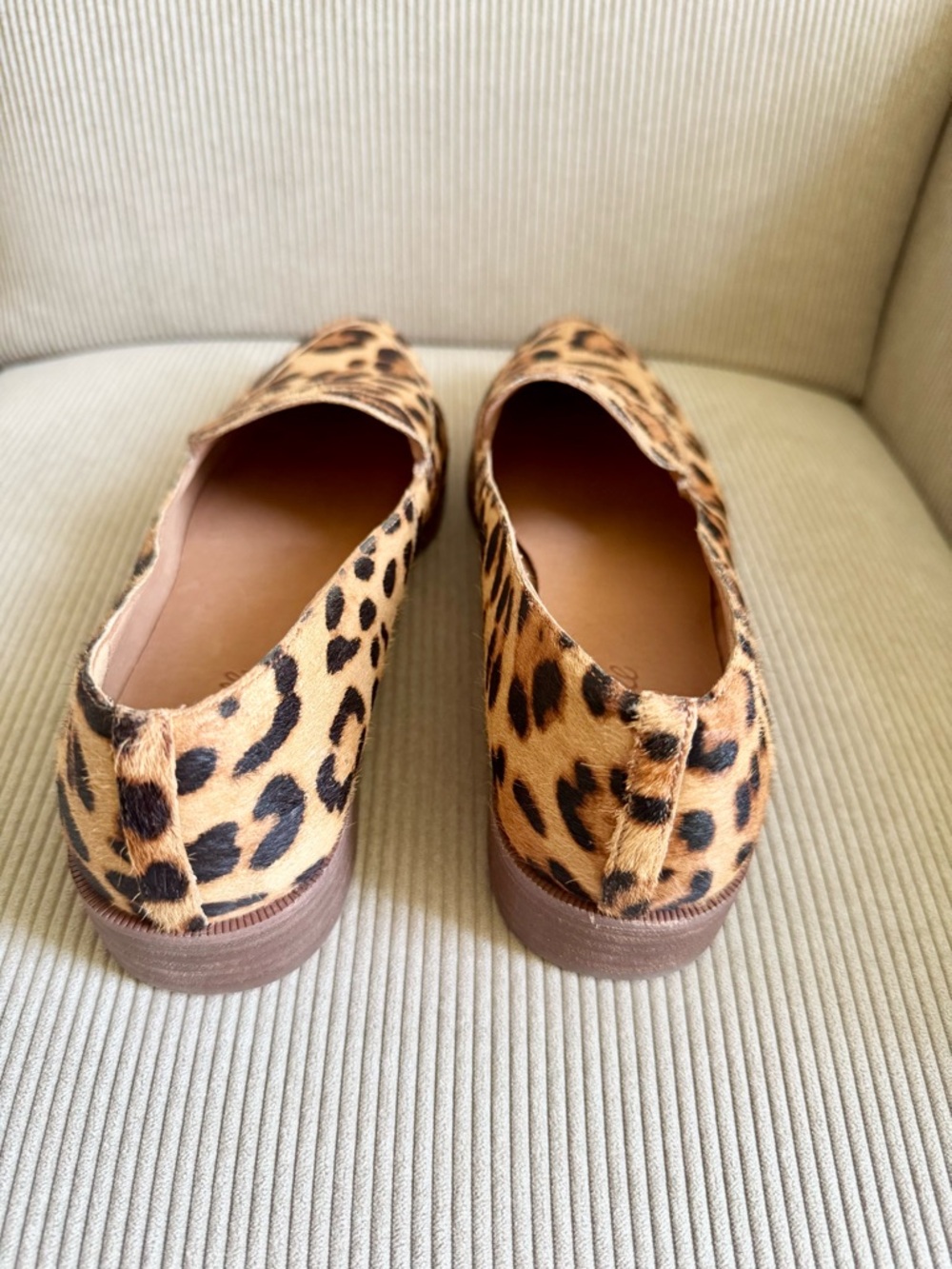 Madewell The Frances Loafer Leopard Calf Hair Size 10 - Picture 6 of 12